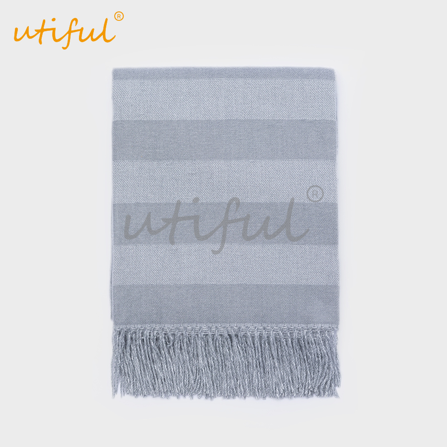 classic striped decorative throw